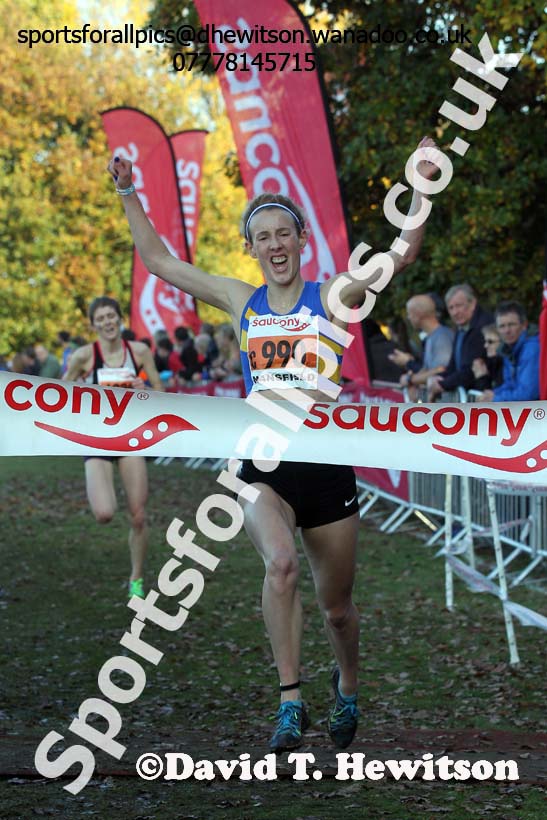 Senior women, National Cross Country Relays, Berry Park, Mansfield. Photo: David T. Hewitson/Sports for All Pics